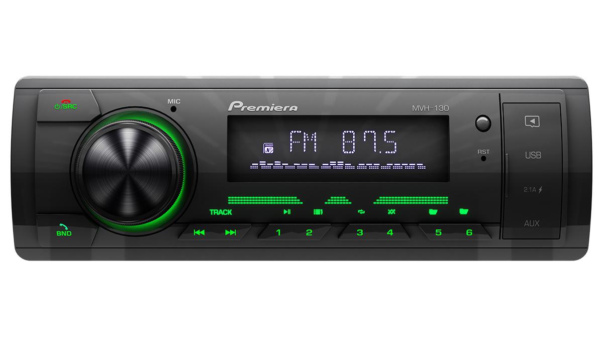 Premiera MVH-130 FM/ SD/ USB ресивер с поддержкой Bluetooth - фото
